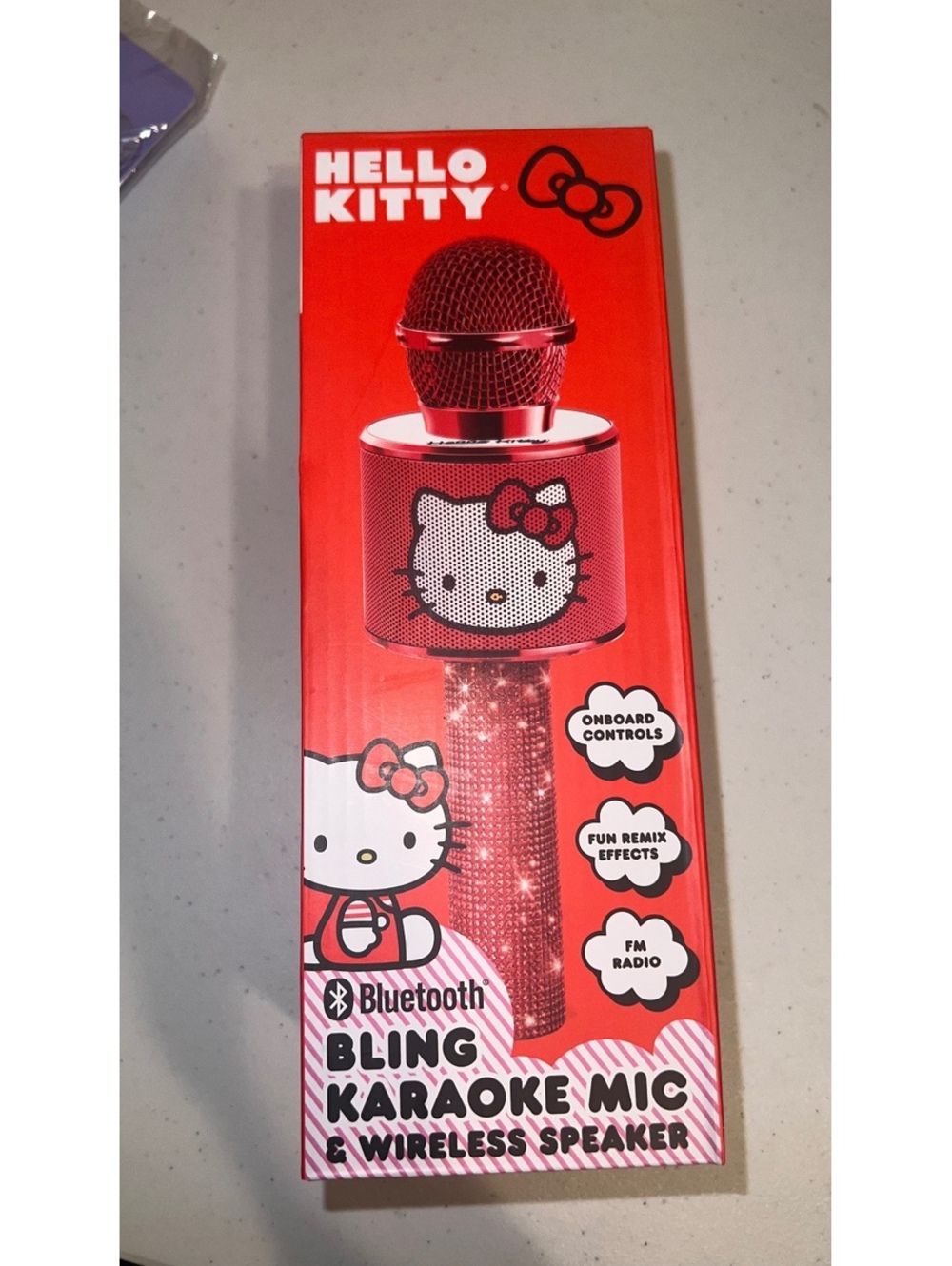 hello kitty bluetooth bling karaoke mic and wireless speaker